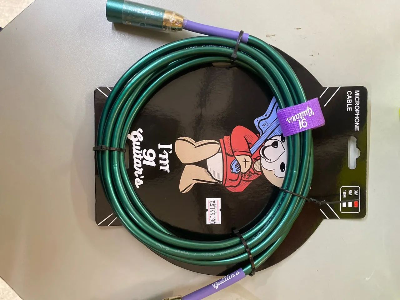 Cabo Para Microfone Xlr 3m Profissional Estúdio 91 Guitars