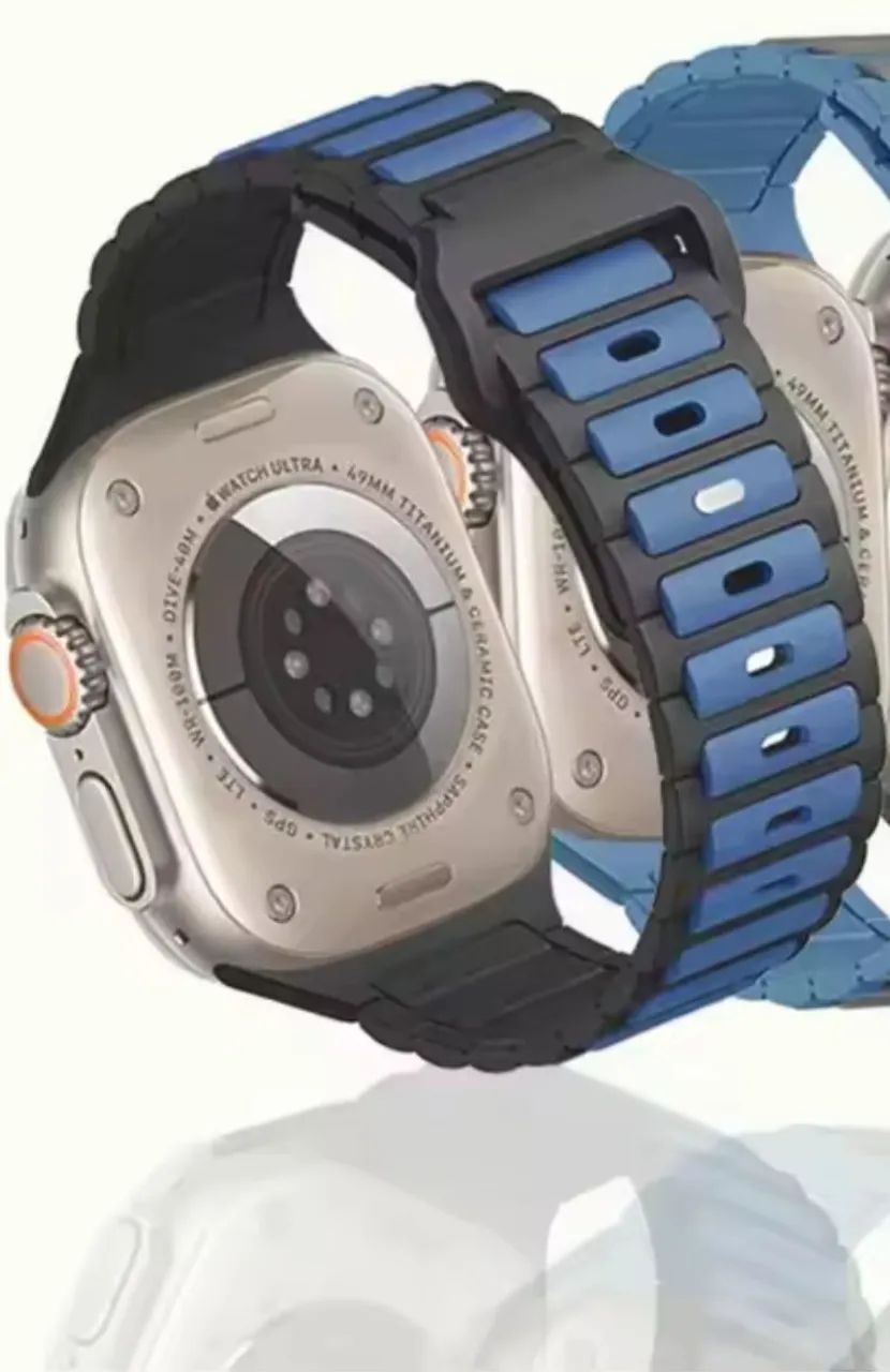 Pulseira pra Apple Watch em silicone soft 42 a 49mm - Foto 3