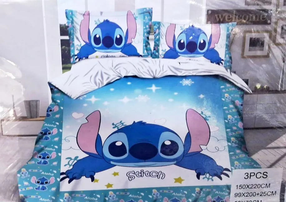Jogo de Cama Infantil Stitch 3 Peças