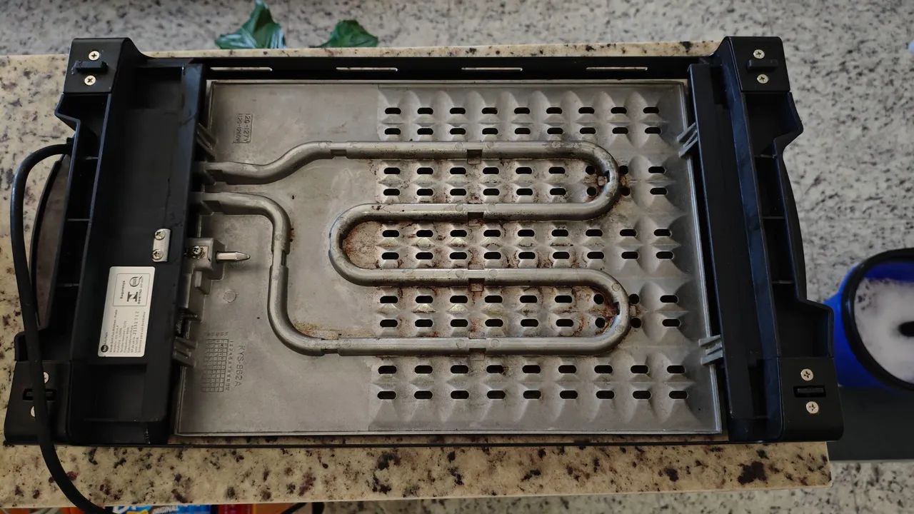 Grelha Elétrica Steak Grill Fun Kitchen - Preta (127V) - Foto 4