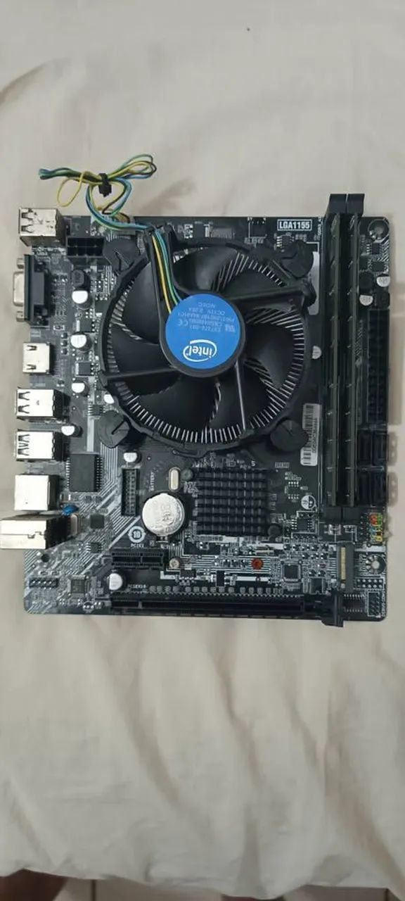 KIT i7 2600 3.8GHZ PLACA MÃE LGA 1155 com slot M.2 NVME + 16GB RAM DDR3 1866 + COOLER