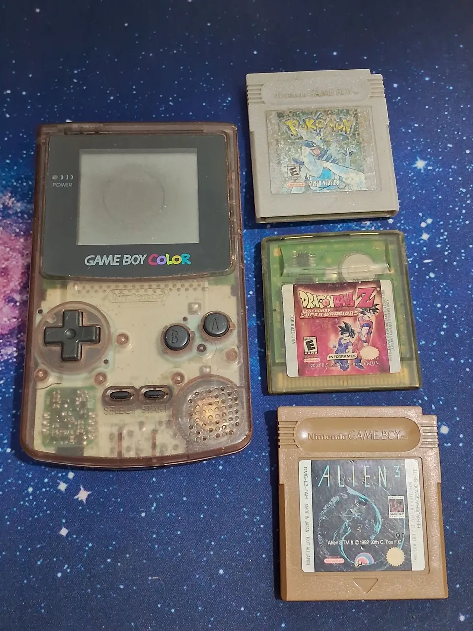 Game Boy Color Transparente + Jogos