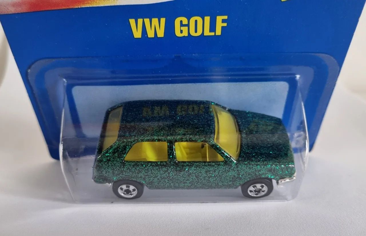 Hot Wheels Raro Volkswagen Golf  Verde Gliter Metal Flake 1990 - Foto 3