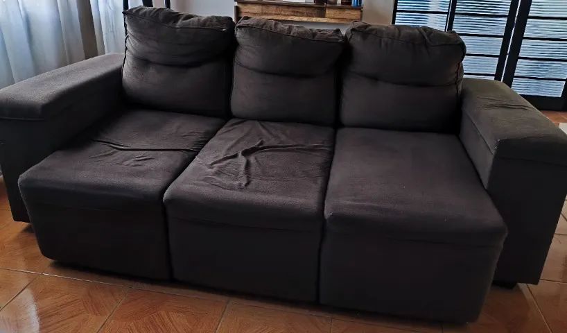 Sofá Retrátil 3 lugares 