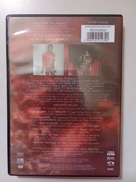 DVD Michael Jackson Video Greatest Hits - Foto 2