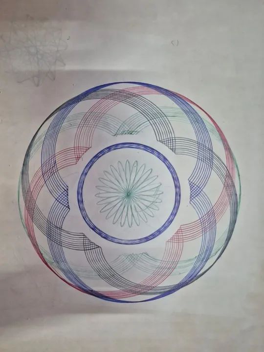 Espirograf Estrela - Brinquedo Clássico - Anos 60 completo original na caixa - Foto 5