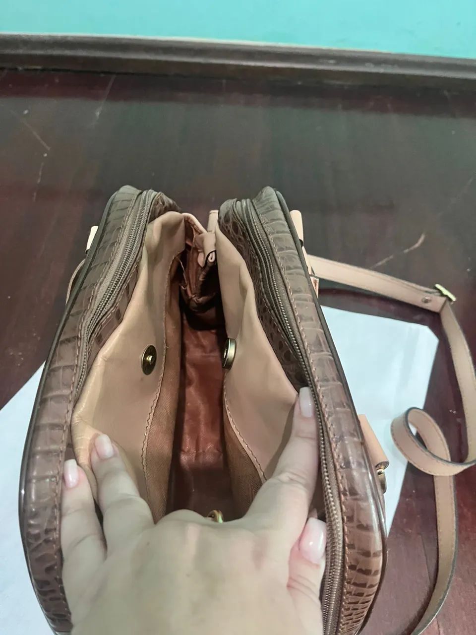 Bolsa Couro Marrom - Foto 3