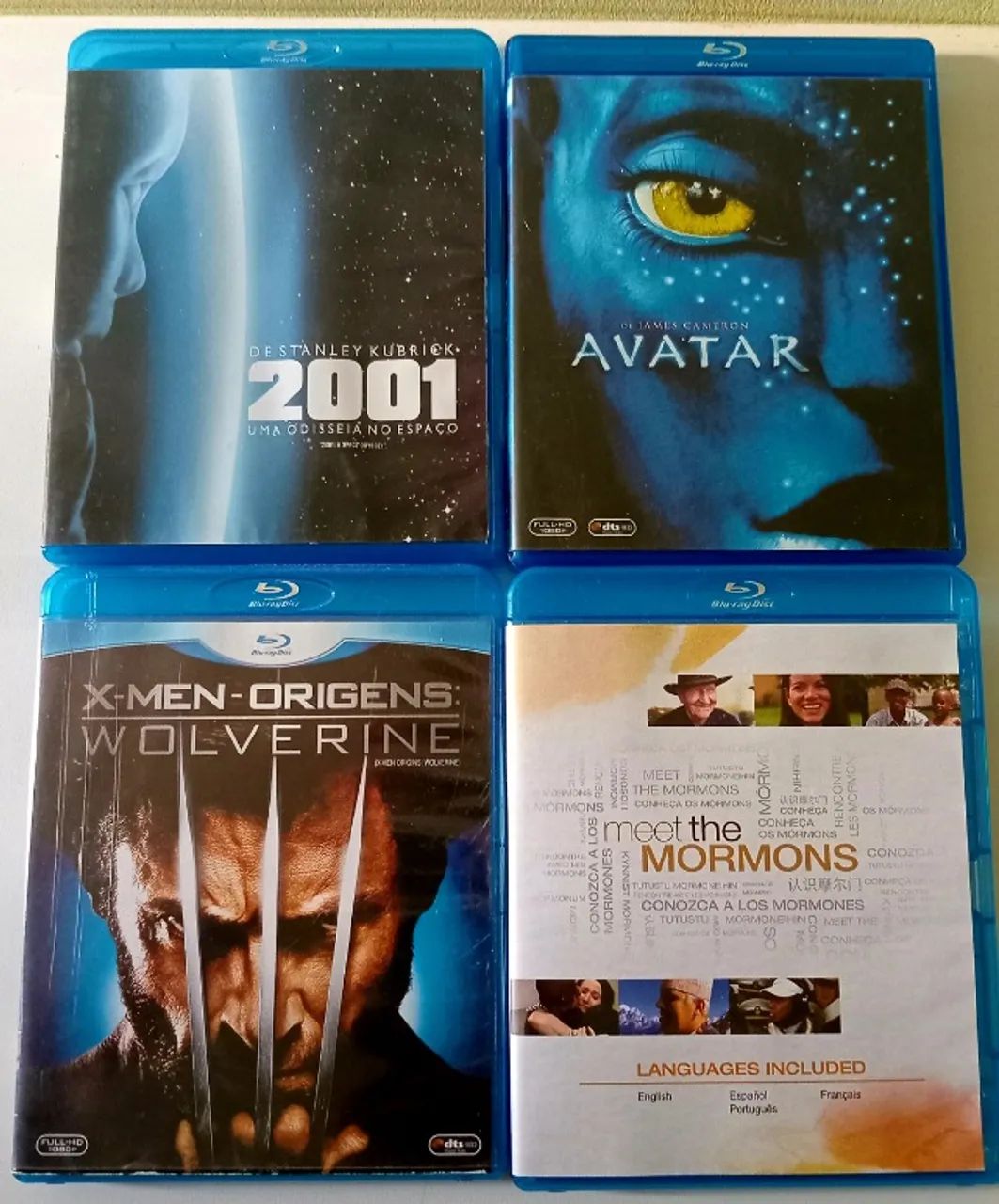  Man 円盤セット DVD Blu-ray Kit 4 Dvds Blu-Ray Avatar, the Mormons, X-men Origens, 2001