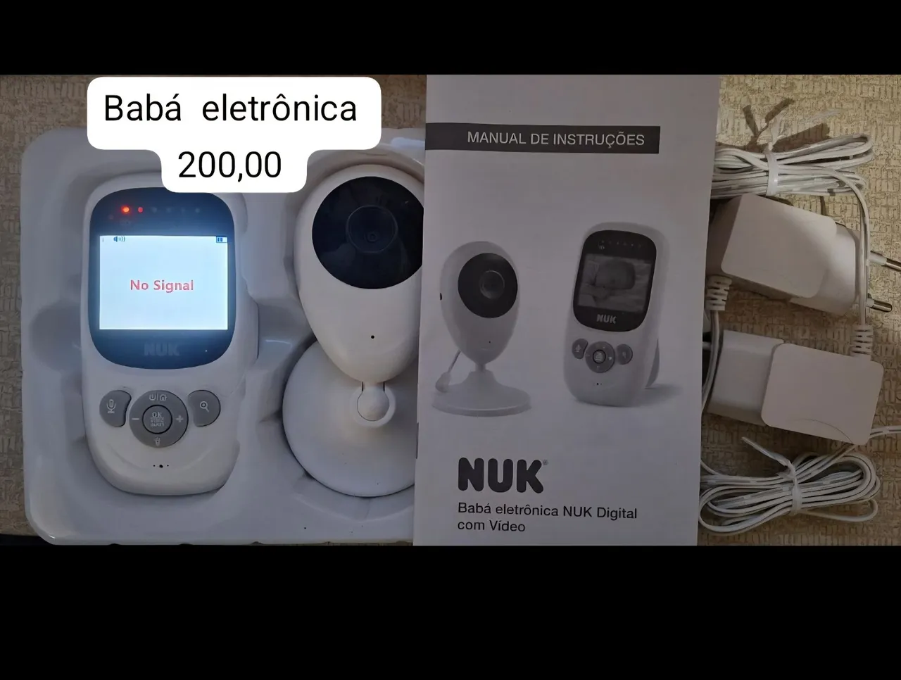 Babá eletrônica NUK Digital com Vídeo