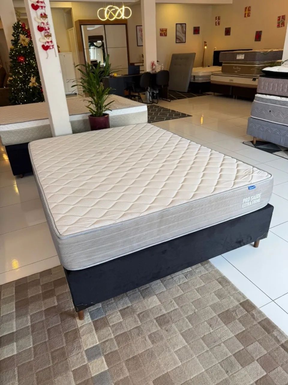 Colchão de Casal ORTOBOM + base box - ENTREGO! 
