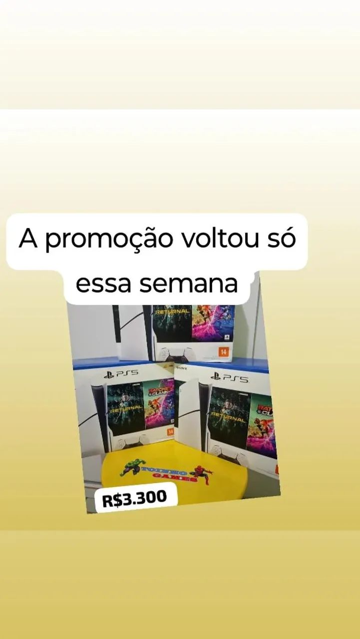 Playstation 5 com jogos - Promoção imperdível! - Foto 2
