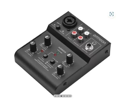 Mesa e Interface de Mixagem Ammoon Ags03 com 3 Canal - Foto 2
