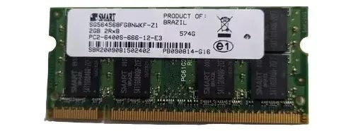 Memória Smart 2gb 2rx8 Ddr2 Pc2-6400s-12-e3 Sg564568fg8nwkf-z1