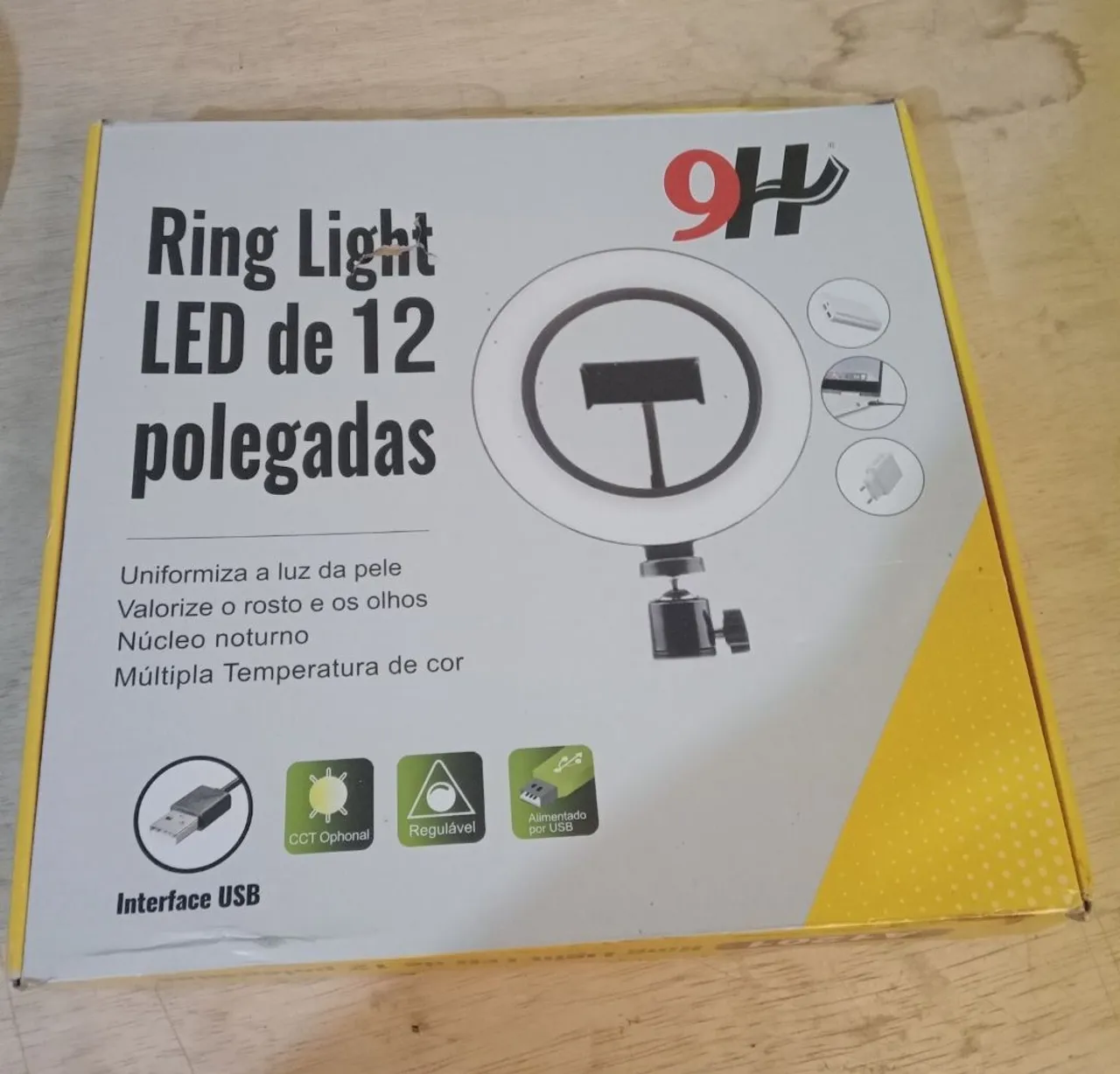 Ring Light com tripé