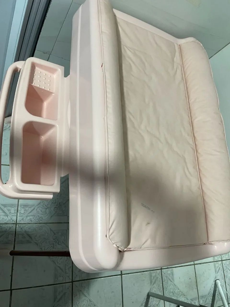 Banheira e Trocador de Bebê Rosa Burigotto  - Foto 2