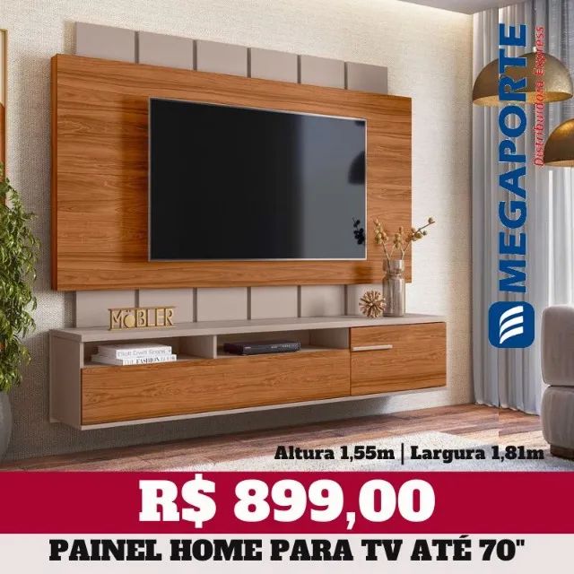 Painel Home Suspenso para Televisão até 70" (Novo) Entrega Grátis! 