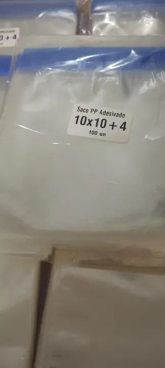 Saco Adesivado Transparente 10