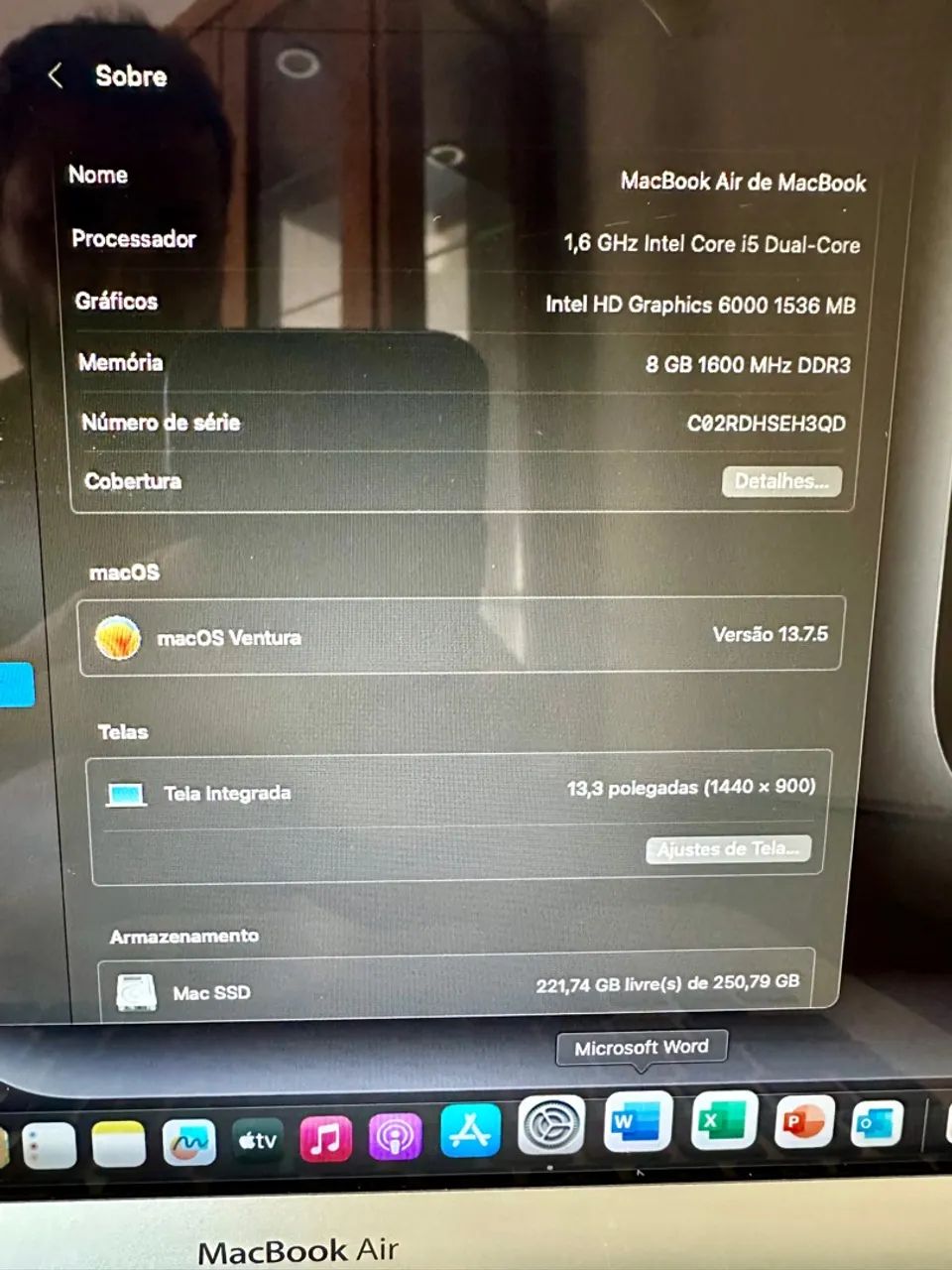MacBook Air i5, 2017 4G, 2.3 Terra Memoria Mac Book Air - Foto 5