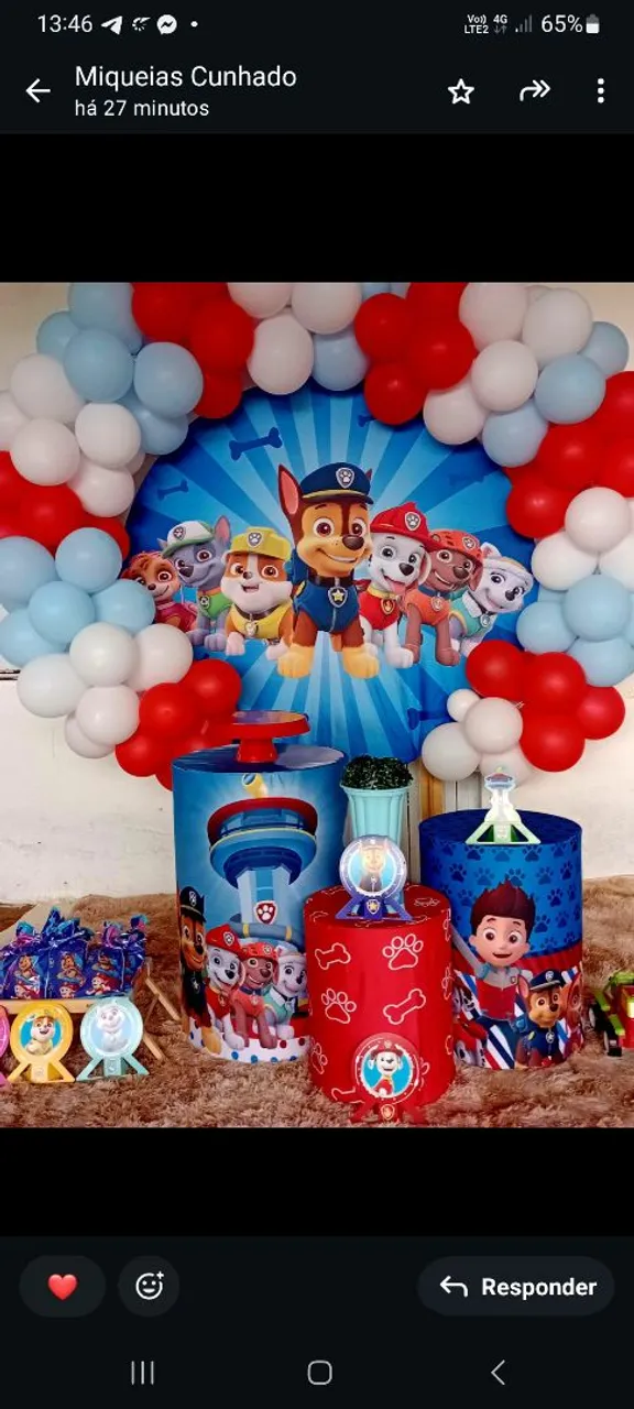 Decoração Festa Patrulha Canina.150