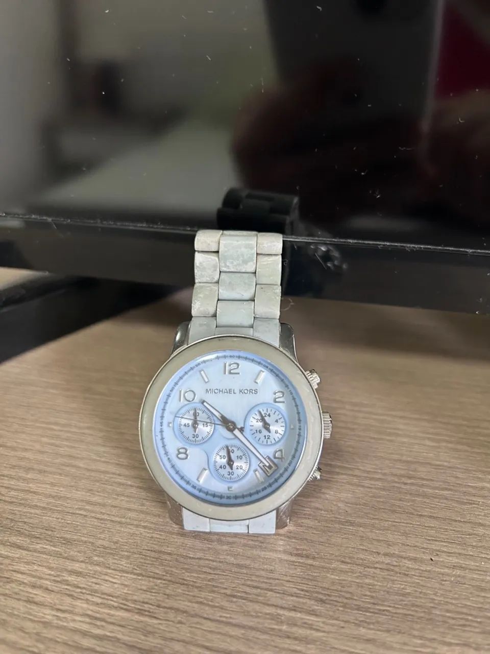 Relógio Michael Kors azul claro 