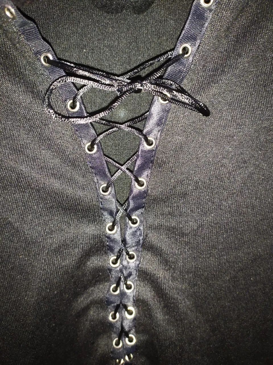 Blusa Preta de Manga longa - M !BAIXOU - Foto 4