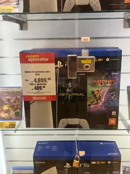 PS5 Slim LACRADO com 2 jogos e 1 controle! - Foto 5