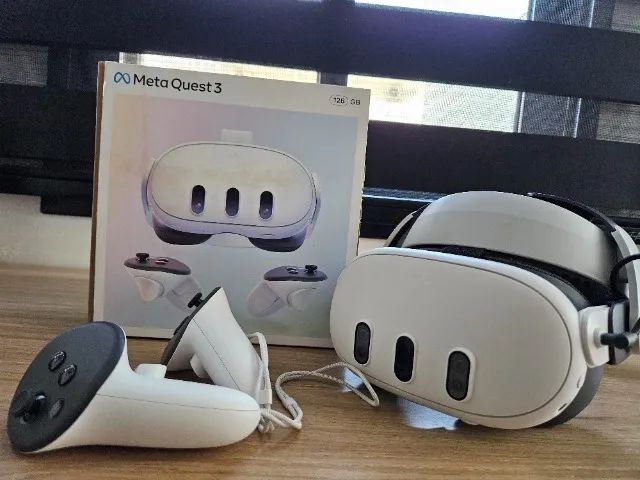 Meta quest 3 128gb + bobovr m3 pro + cabo link pc - Consoles de