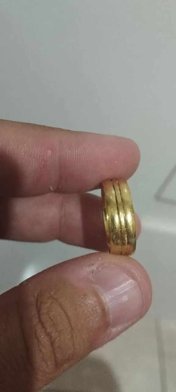 Alianças de Ouro Brune 13,32 gr - Foto 3