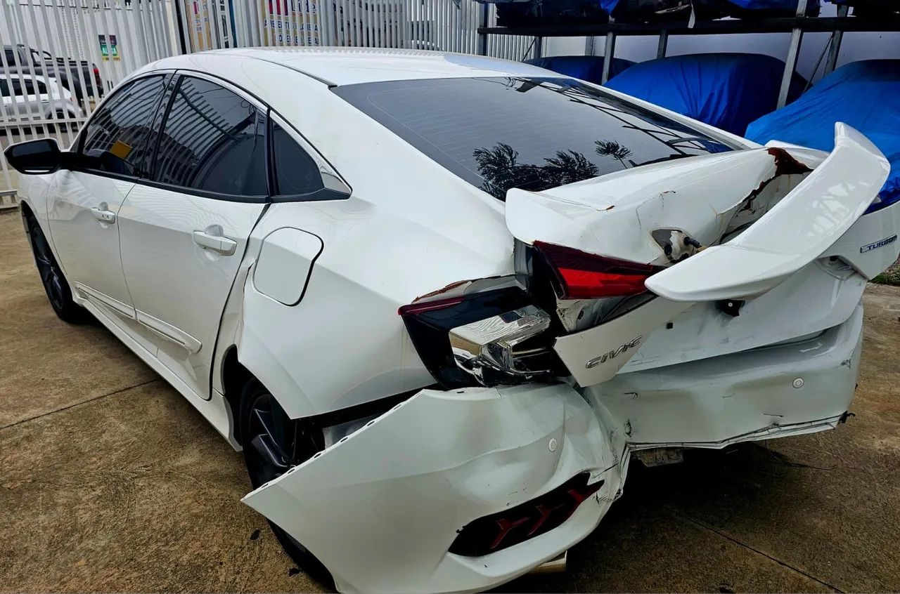 Sucata Honda Civic G10 Touring 1.5 Turbo 2021 Motor Cambio Suspensão Airbag Parachoque - Foto 5