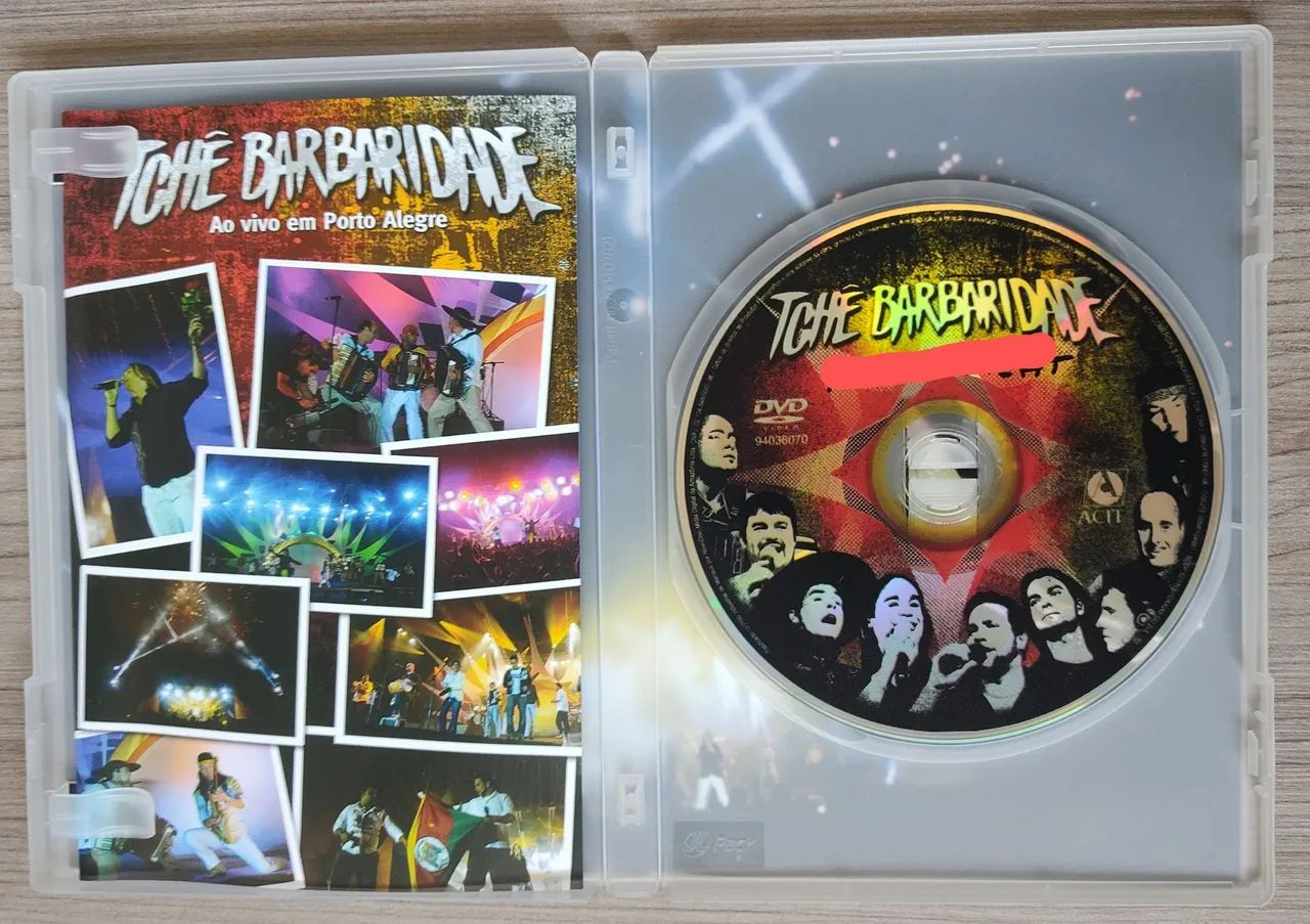 DVD Tchê Barbaridade Ao vivo em Porto Alegre - CDs, DVDs etc