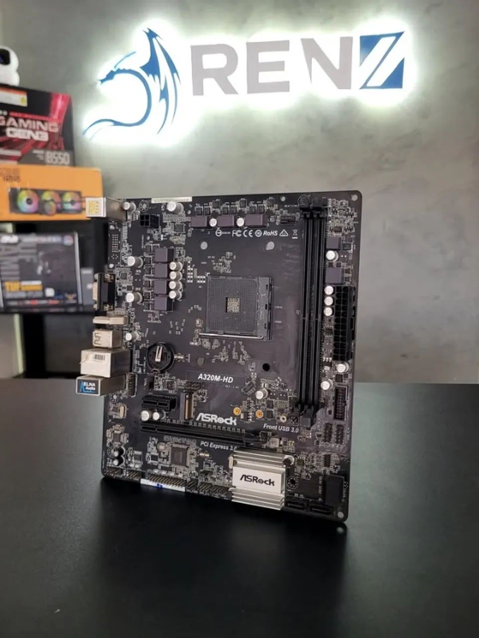  Placa mãe AM4 A320m Asrock AMD - Foto 2