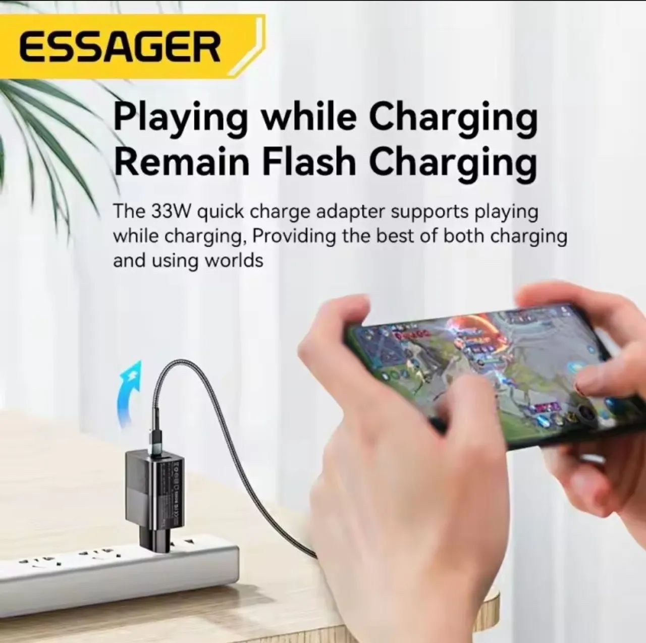 Carregador Rápido 33W GaN USB B-A + Type-C - Foto 4