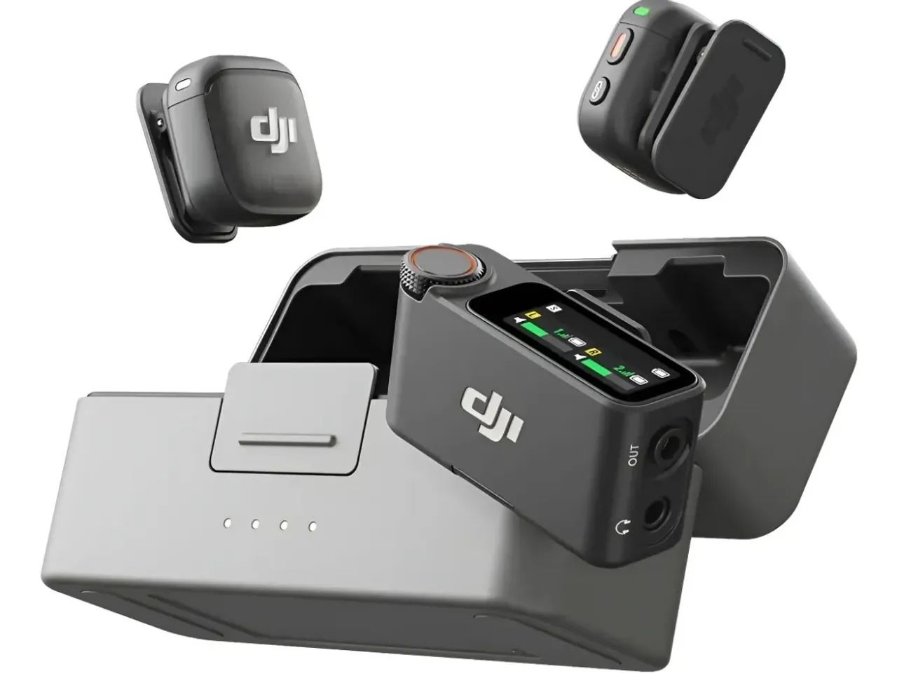 Microfone Dji Mic 3 - Padrão (2 Tx + 1 Rx + Case Carregador)