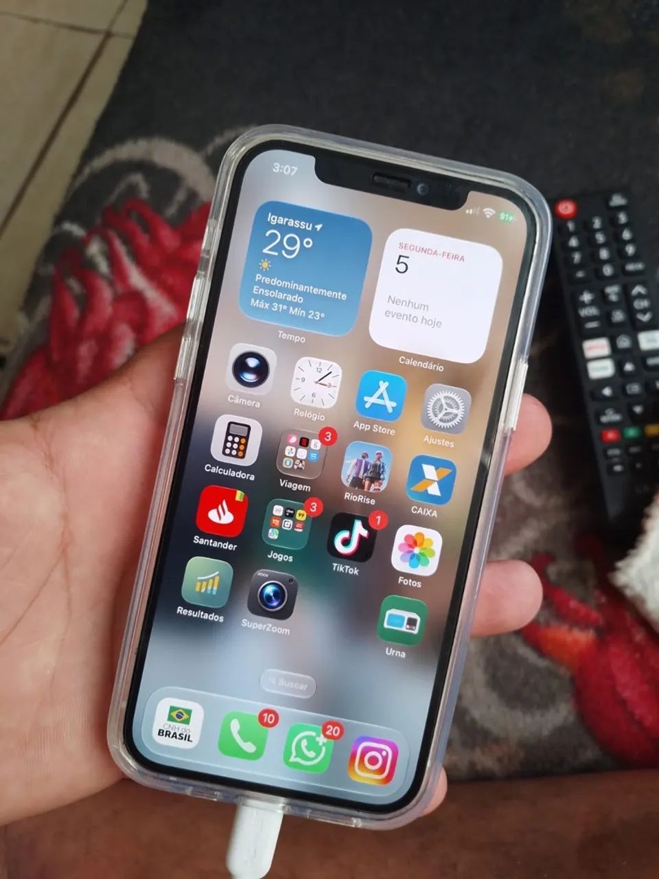 IPHONE 12 128GB COM NOTA FISCAL ACEITO TROCA OU VENDA 