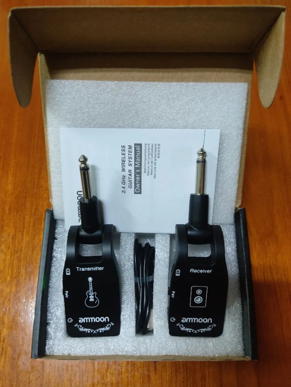 Transmissor Receptor Sem Fio Ammoon Para Guitarra, Violão, Baixo P10 - Foto 6