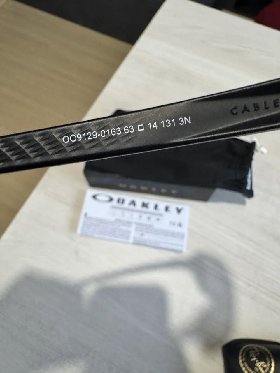 Óculos Oakley original cables matte prism grey - Foto 3