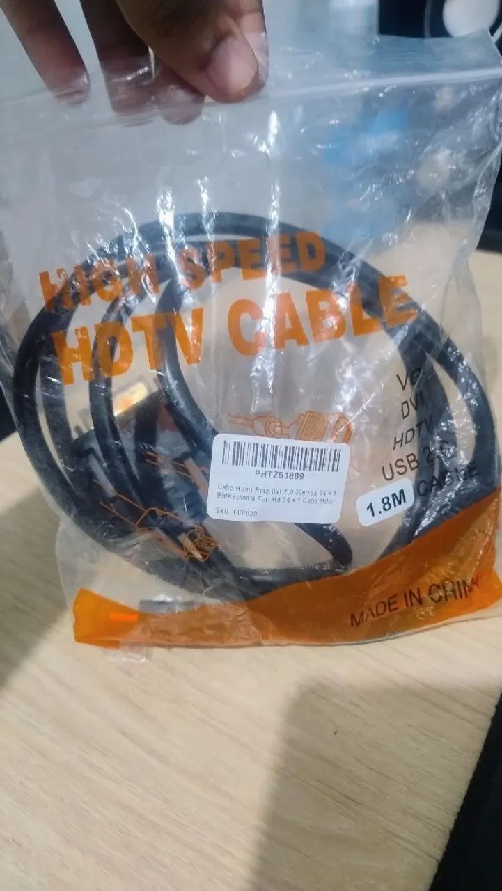 Cabo HDMi para DVI