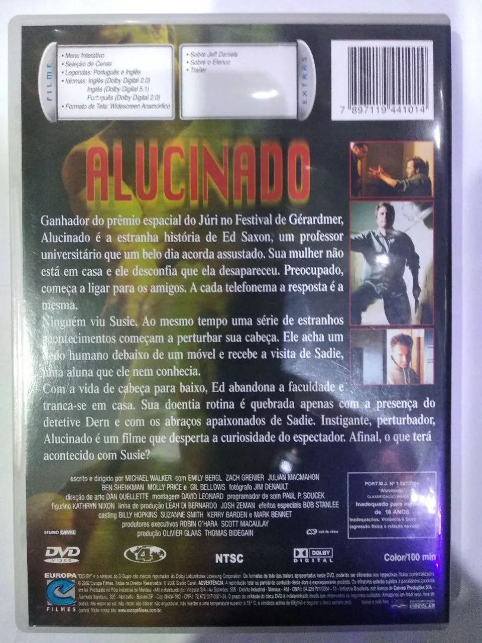 DVD Alucinado - Jeff Daniels - Foto 2