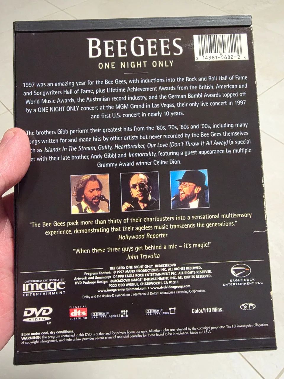 DVD Bee Gees - One Night Only  - Foto 2