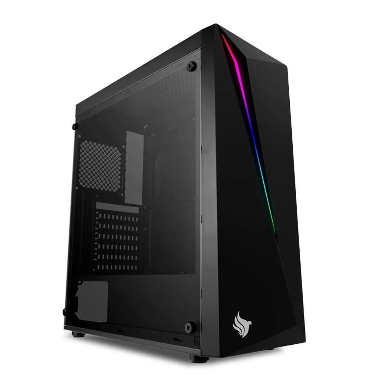 GABINETE PICHAU GAMING HUNTER RGB LATERAL VIDRO TEMP, PG-HT01-RGB - Foto 2