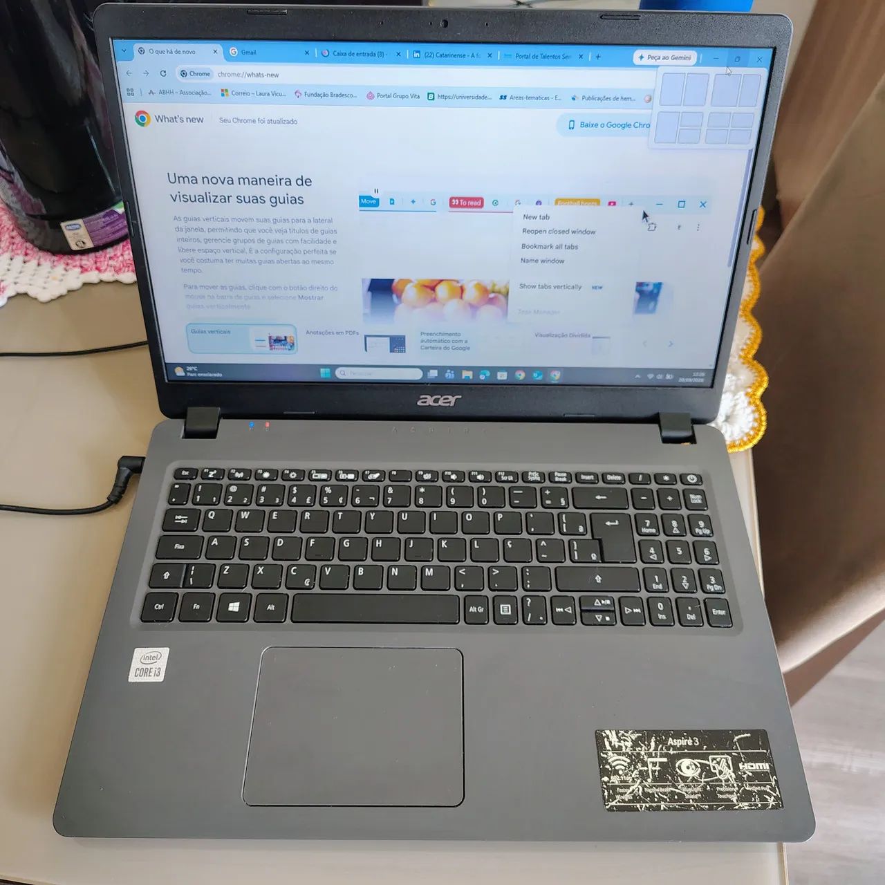 Notebook Acer Aspire 3 - i3 - 8GB RAM - SSD 256GB - Foto 3