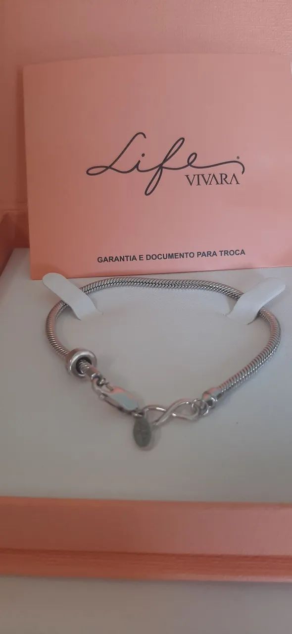 Pulseira Vivara Life de prata com nota fiscal  - Foto 3