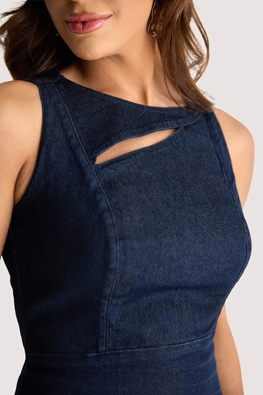 Vestido Midi moda colmeia  - Foto 4