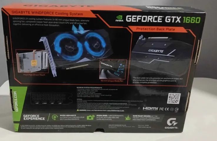 Placa de vídeo GTX 1660 de 6GB - Placas de Vídeo - Lomba do