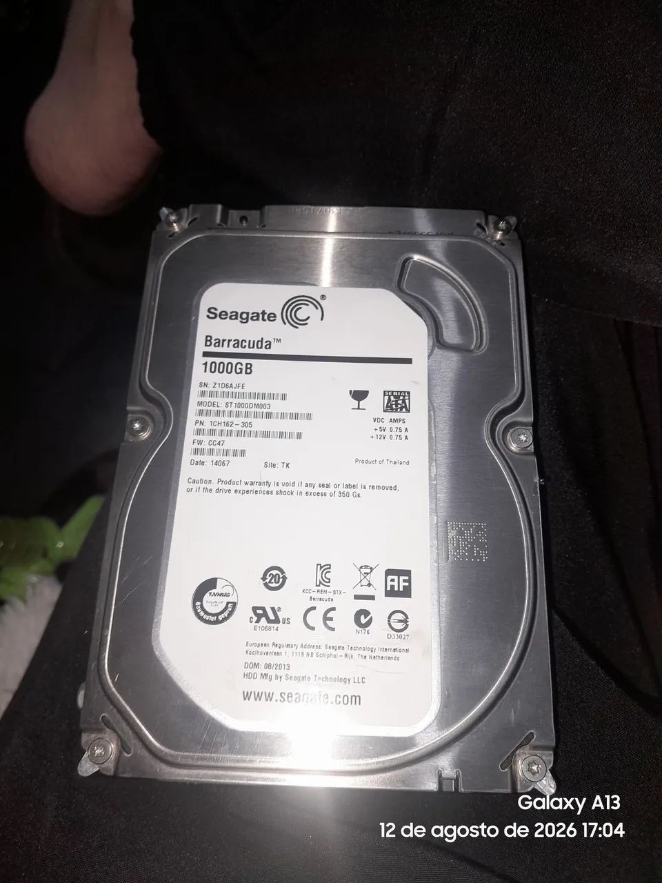 Hd seagate barracuda 1 tb