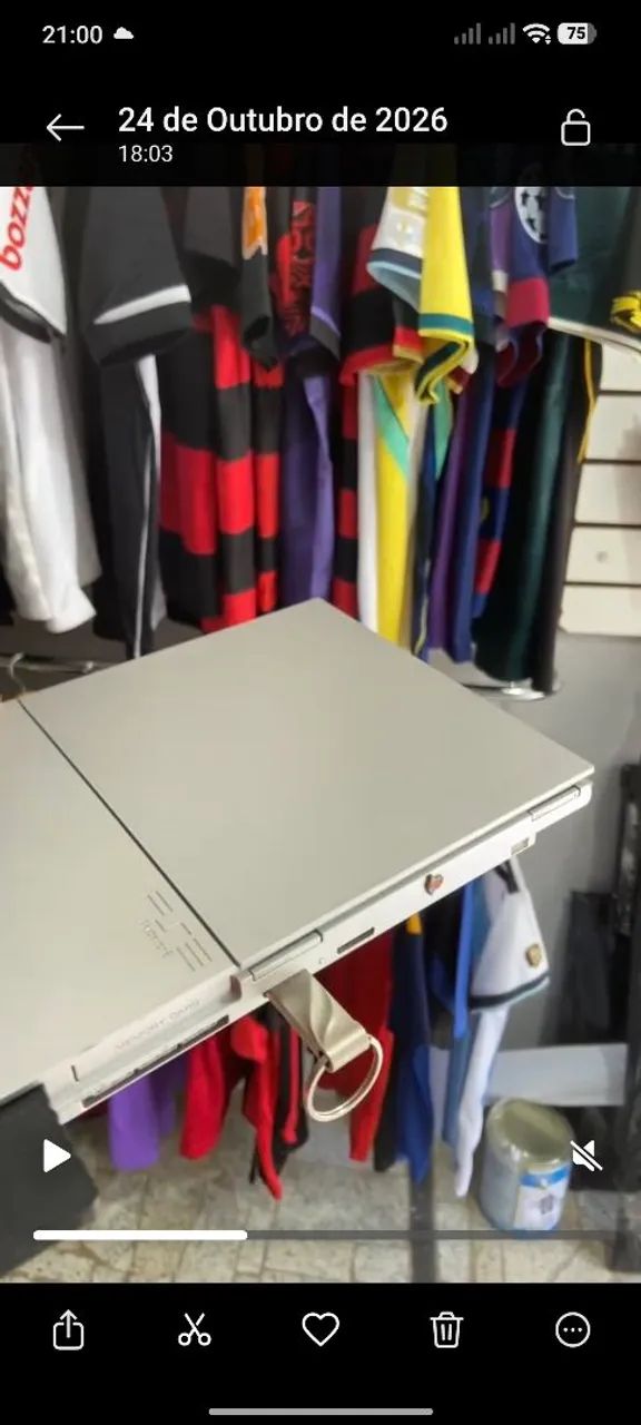 PEÇA VÍDEO NA CONVERSA PS2 PRATA RARO, 100% FUNCIONAL E TUDO ORIGINAL  - Foto 4