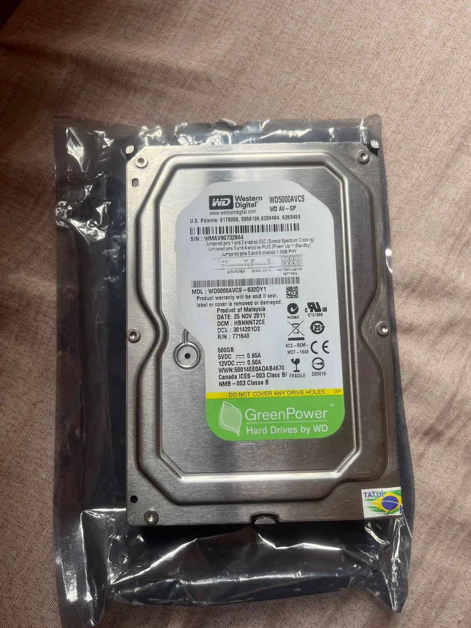HD interno 500gb