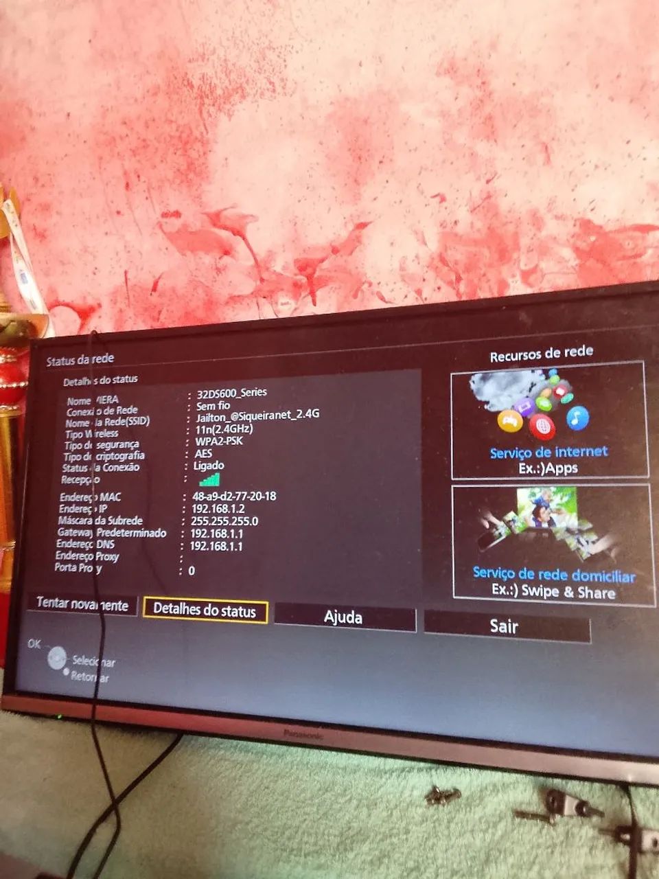 Smartv Panasonic 32 funciona bem 