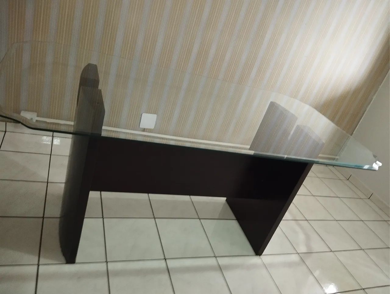 Mesa de jantar vidro 1,60 cm - Foto 2