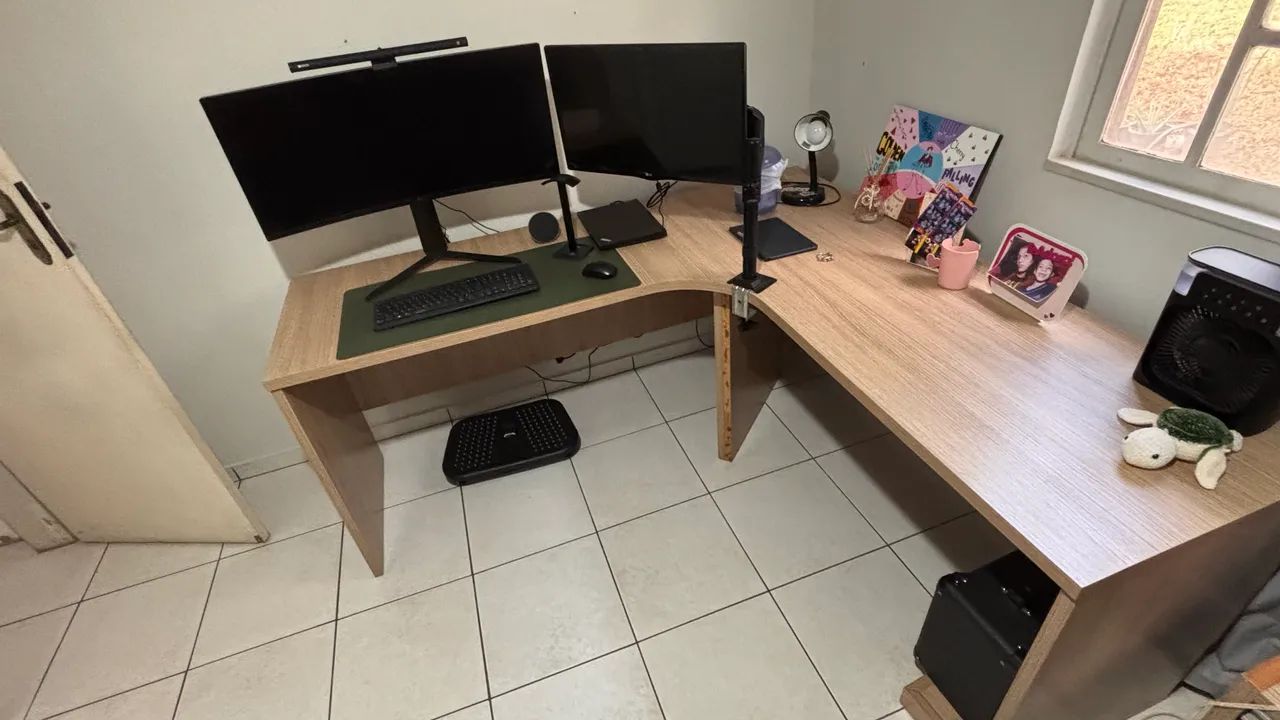 Mesa de escritório em L - Foto 4